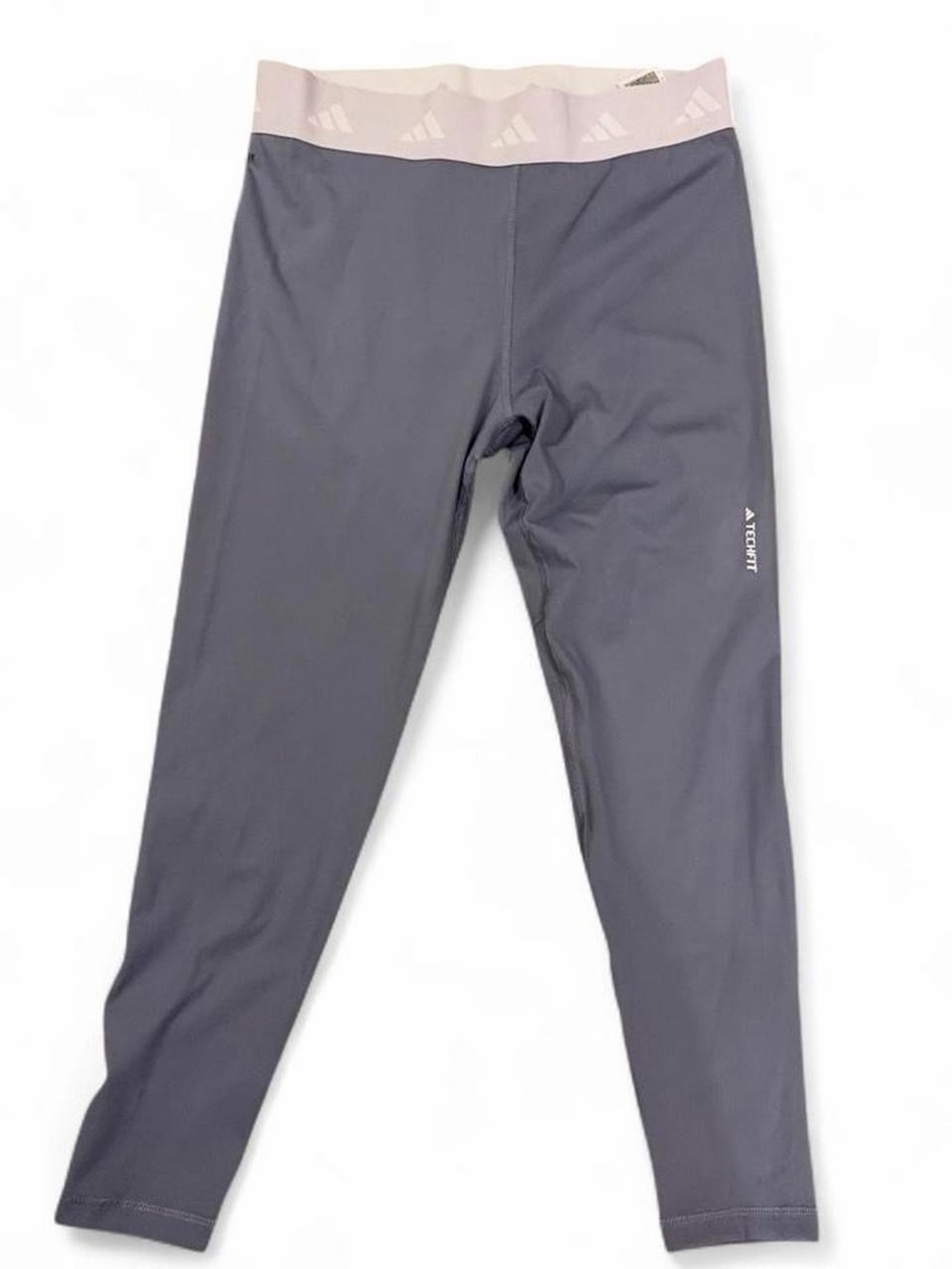 Adidas Light Gray Leggings with Subtle Lavender Hue